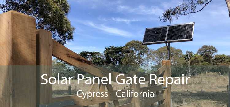 Solar Panel Gate Repair Cypress - California